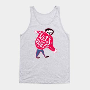 Let's Dance Party Monster: Funny Socially Awkward Creature Tank Top